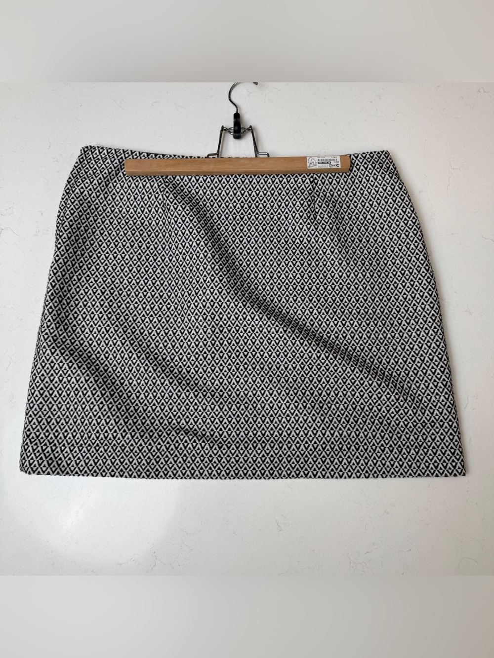 GAP Black and White Diamond Mini Skirt
